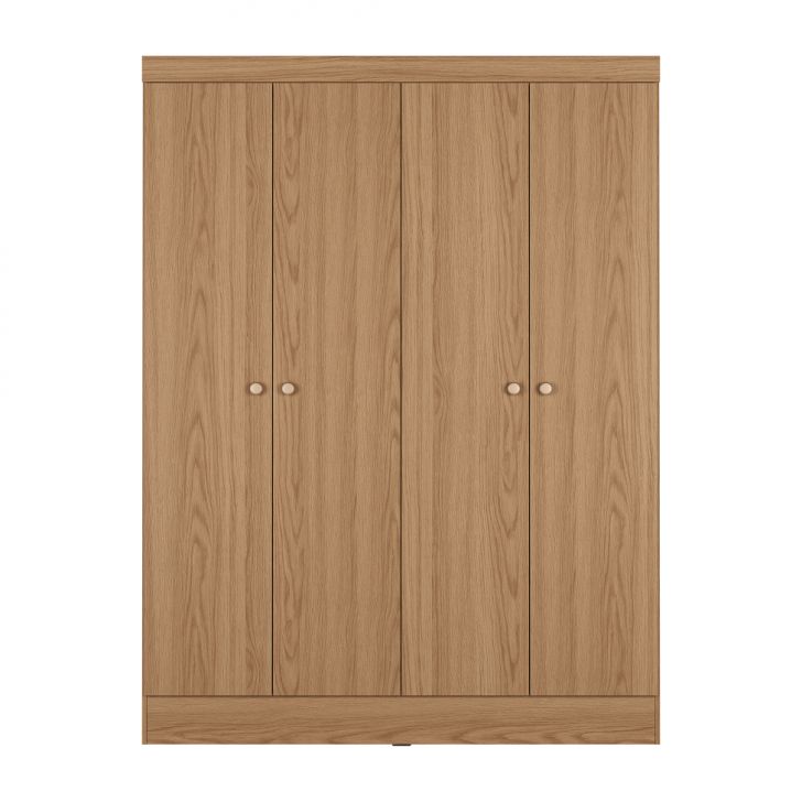 [OUTLET] Guarda-Roupa Casal Boreal 4 Portas Carvalho