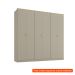 [OUTLET] Guarda-Roupa Casal Brescia 6 Portas 4 Gavetas Bege