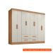[OUTLET] Guarda-Roupa Casal Lite 8 Portas 4 Gavetas Off White e Nature