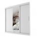[OUTLET] Guarda-Roupa Casal com Espelho Paris 3 PT 2 GV Branco