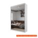 [OUTLET] Guarda-Roupa Solteiro com 2 Espelhos Geneve 2 Portas 2 Gavetas Branco