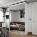 [OUTLET] Guarda-Roupa Solteiro com 2 Espelhos Geneve 2 Portas 2 Gavetas Branco
