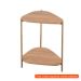 [OUTLET] Mesa Lateral Orgânica Complementos Hanover e Dourada 44 cm