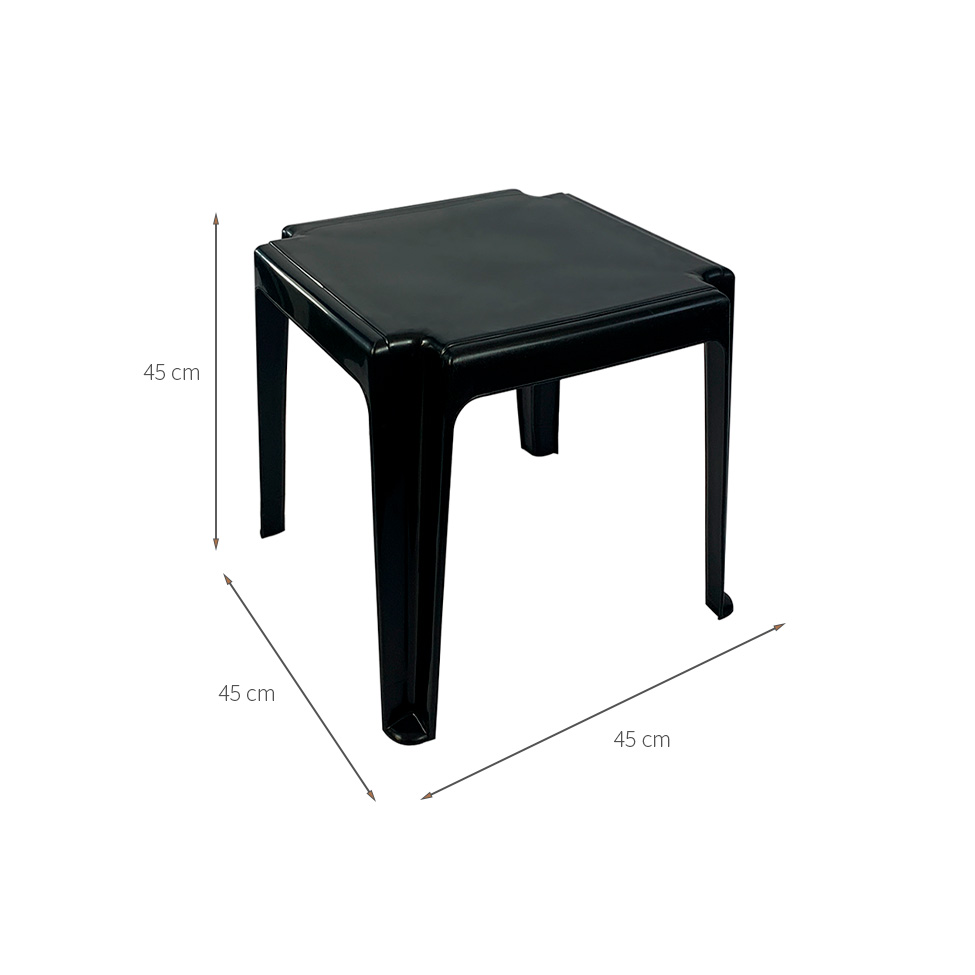[OUTLET] Mesa de Apoio Lateral para Área Externa Lesis Preta