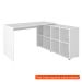 [OUTLET] Mesa de Escritório em L Nero Branco