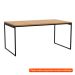 [OUTLET] Mesa de Jantar Retangular Industrial Stanford Carvalho e Preta 160 cm