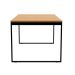 [OUTLET] Mesa de Jantar Retangular Industrial Stanford Carvalho e Preta 160 cm