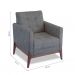 [OUTLET] Poltrona Brooks Cinza