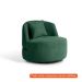 [OUTLET] Poltrona Laila Bouclé Verde e Preta
