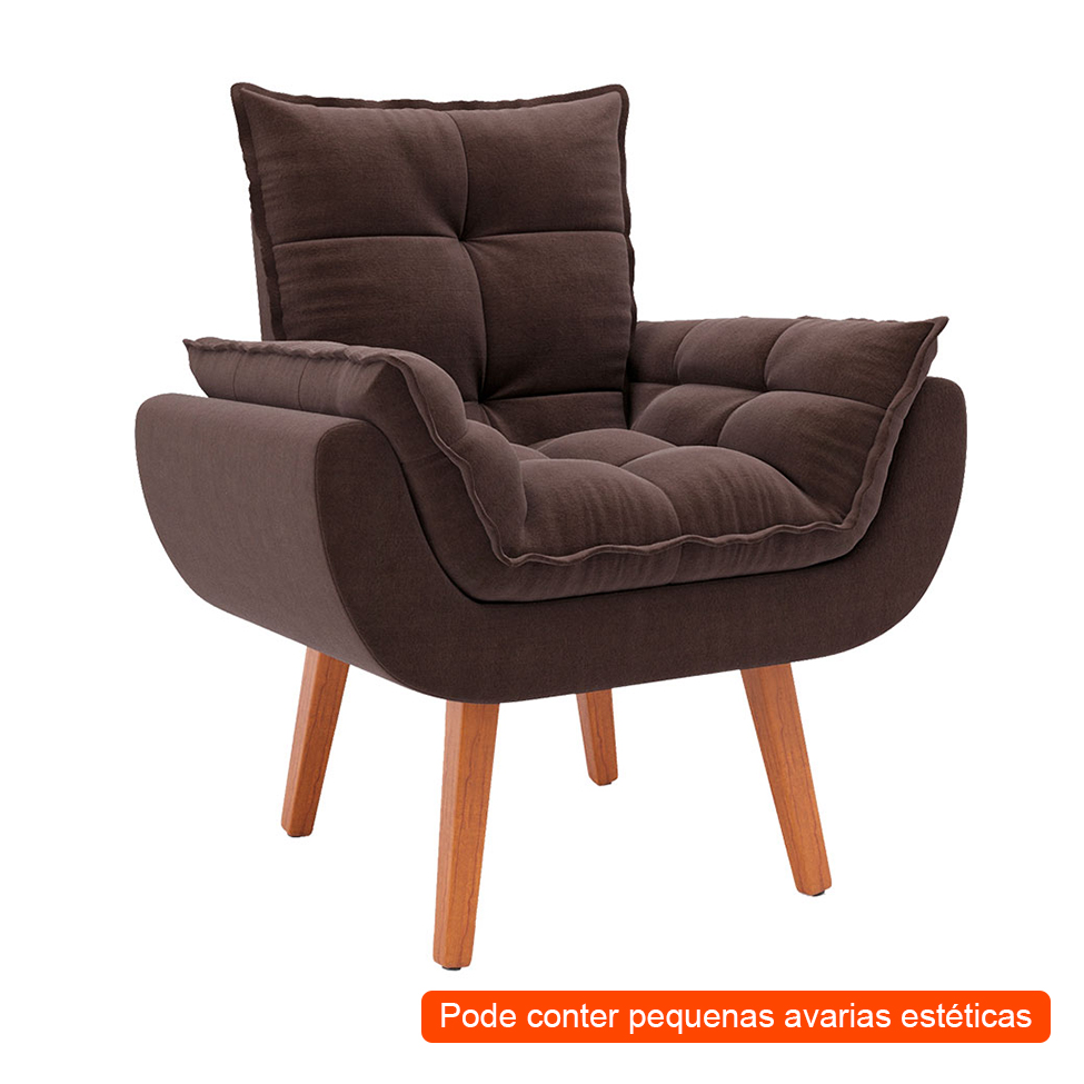 [OUTLET] Poltrona Lidi Marrom