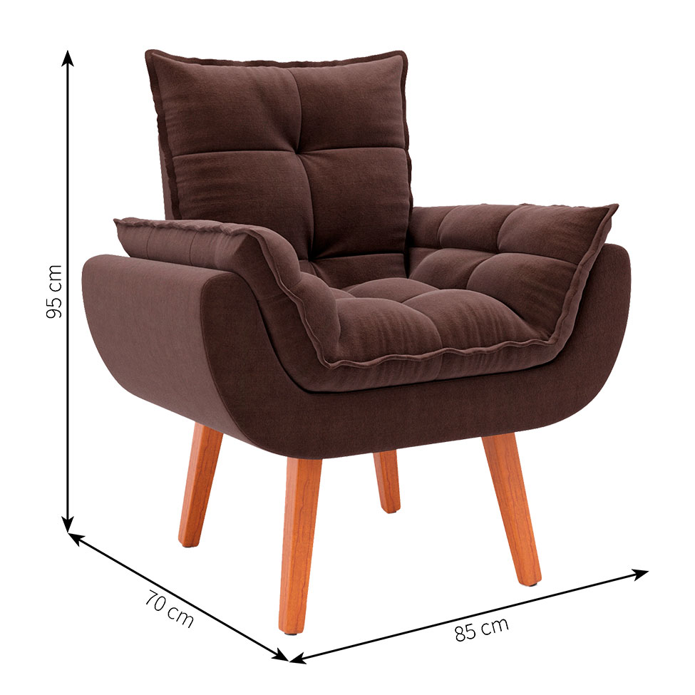[OUTLET] Poltrona Lidi Marrom