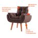 [OUTLET] Poltrona Lidi Veludo Marrom