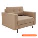 [OUTLET] Poltrona Living Pé Palito Linho Cotton Bege