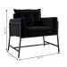 [OUTLET] Poltrona Nixon Suede Preto
