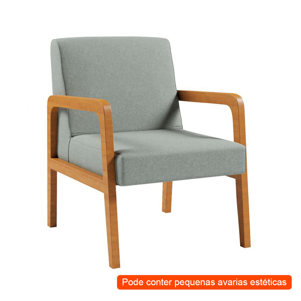 [OUTLET] Poltrona Ottawa Linho Cinza
