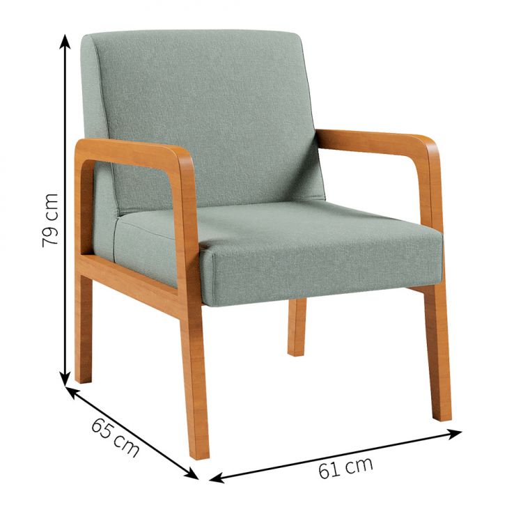 [OUTLET] Poltrona Ottawa Linho Cinza