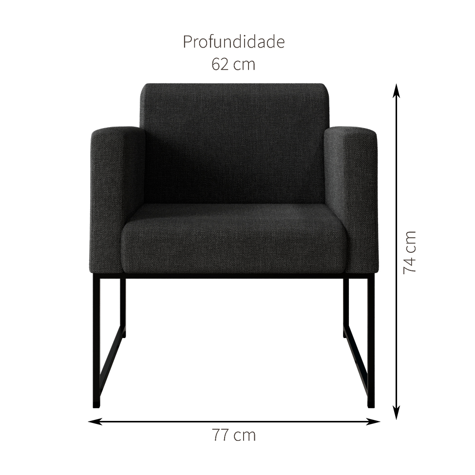 [OUTLET] Poltrona Sara Grafite