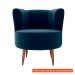 [OUTLET] Poltrona Savana Veludo Azul