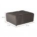 [OUTLET] Puff Modular Soho Linho Grafite