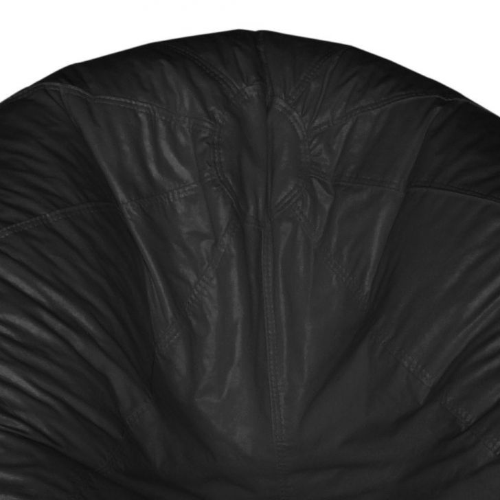 [OUTLET] Puff Redondo Courino Preto