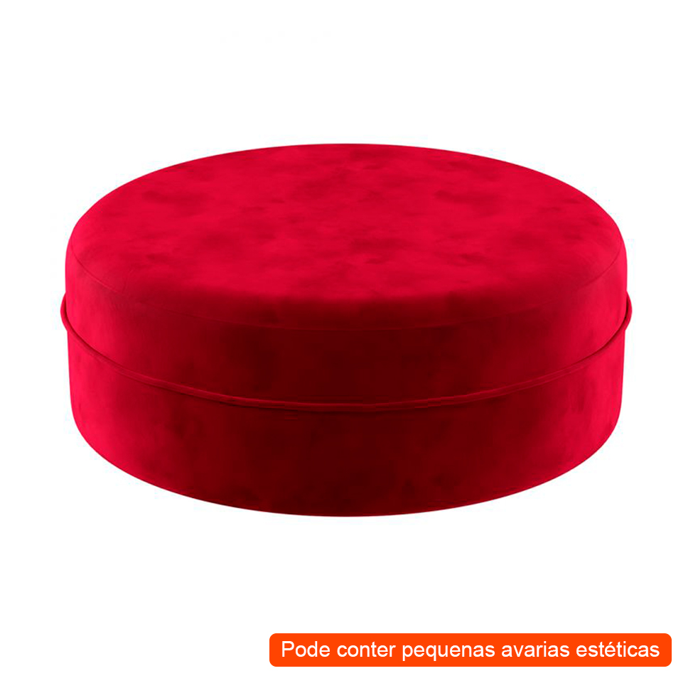 [OUTLET] Puff Soho Vermelho 82 cm