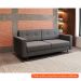 [OUTLET] Sofá 2 Lugares 140 cm Living Linho Cotton Cinza
