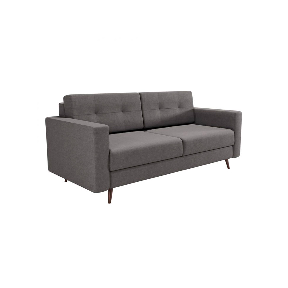 [OUTLET] Sofá 2 Lugares 140 cm Living Linho Cotton Cinza