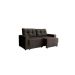 [OUTLET] Sofá 2 Lugares 140 cm Retrátil Lubeck I Suede Grafite