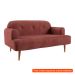 [OUTLET] Sofá 2 Lugares Kiev Velosuede Telha 130 cm