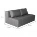 [OUTLET] Sofá 2 Lugares Modular Soho Linho Cinza