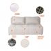 [OUTLET] Sofá 2 Lugares Modular Soho Linho Cru