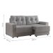 [OUTLET] Sofá 2 Lugares Retrátil Lubeck Linho Cinza