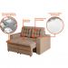 [OUTLET] Sofá 2 Lugares Retrátil Lubeck Plush Suede Bege 140 cm