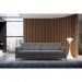 [OUTLET] Sofá 3 Lugares Living Base de Madeira Linho Cotton Cinza 210 cm