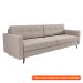 [OUTLET] Sofá 3 Lugares Living Pé Palito Linho Cotton Cru 210 cm