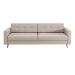[OUTLET] Sofá 3 Lugares Living Pé Palito Linho Cotton Cru 210 cm
