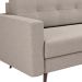 [OUTLET] Sofá 3 Lugares Living Pé Palito Linho Cotton Cru 210 cm