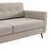 [OUTLET] Sofá 3 Lugares Living Pé Palito Linho Cotton Cru 210 cm