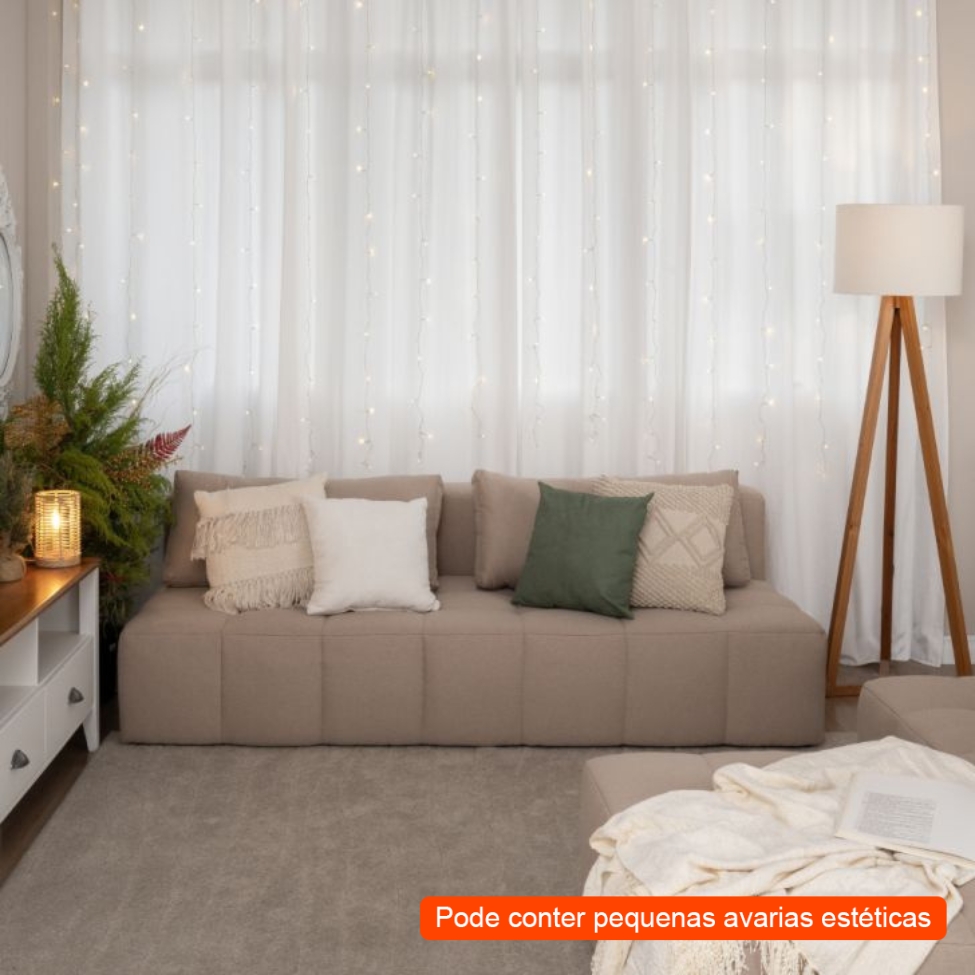 [OUTLET] Sofá 3 Lugares Modular Soho Linho Bege