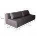 [OUTLET] Sofá 3 Lugares Modular Soho Linho Grafite