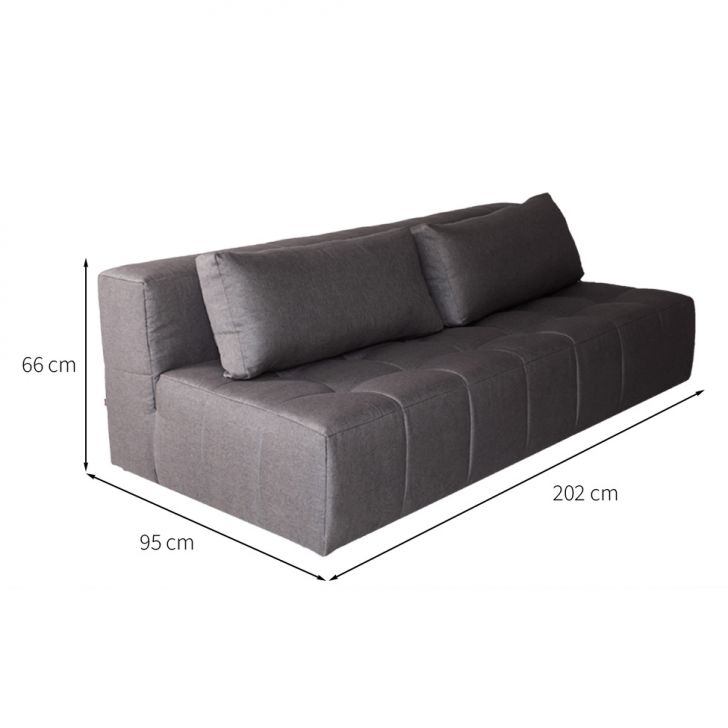 [OUTLET] Sofá 3 Lugares Modular Soho Linho Grafite