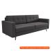 [OUTLET] Sofá 3 Lugares Pé Palito Living Linho Cotton Grafite 180 cm