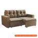 [OUTLET] Sofá 3 Lugares Retrátil Amsterdã I Suede Bege 180 cm