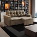 [OUTLET] Sofá 3 Lugares Retrátil Amsterdã I Suede Bege 180 cm