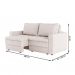 [OUTLET] Sofá 3 Lugares Retrátil Berna Linho Cru 180 cm