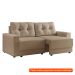[OUTLET] Sofá 3 Lugares Retrátil Lubeck Linho Bege