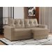 [OUTLET] Sofá 3 Lugares Retrátil Lubeck Linho Bege