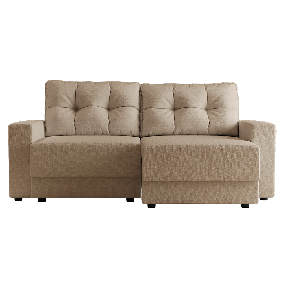 [OUTLET] Sofá 3 Lugares Retrátil Lubeck Linho Bege