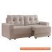 [OUTLET] Sofá 3 Lugares Retrátil Lubeck Linho Cru