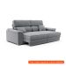 [OUTLET] Sofá 3 Lugares Retrátil e Reclinável Lupin Linho Cinza 180 cm